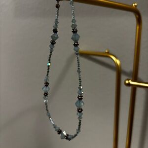 Powdered Blue and silver Beaded Anklet
Cute for summer wear beach & pool